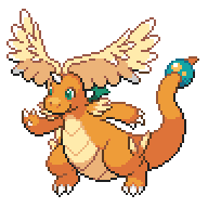 Battler sprite for Dragonite