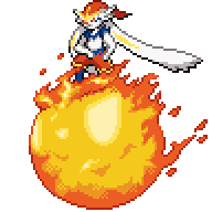 Battler sprite for Cinderace