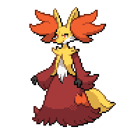 Battler sprite for Delphox